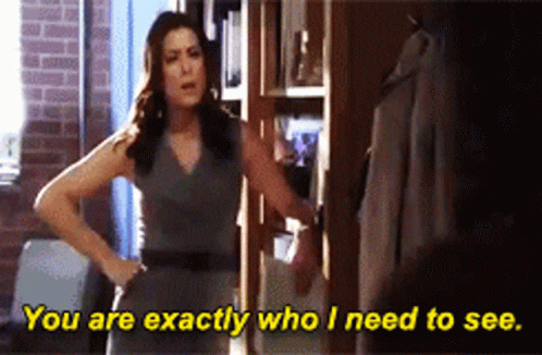 Woman Standing in Front of Closet You Are Exactly Who I Need to See