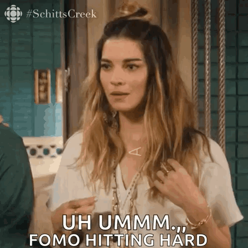 Woman Standing in Front of Door Saying Uh Ummm
