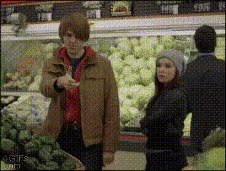 Woman Stealing A Watermelon GIF