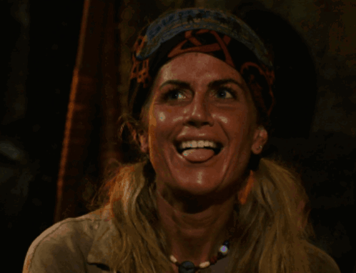 Woman Sticking Out Tongue With Bandana