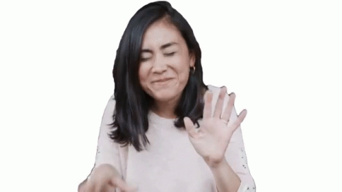 Woman Stop Sign Holding In Laugh GIF