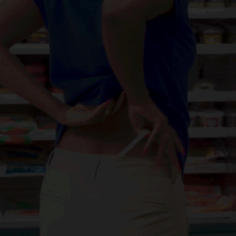 Woman Stretches Out Her White Thong GIF