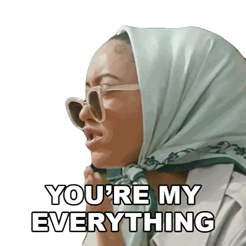 Woman Sunglasses Scarf Saying You're My Everything