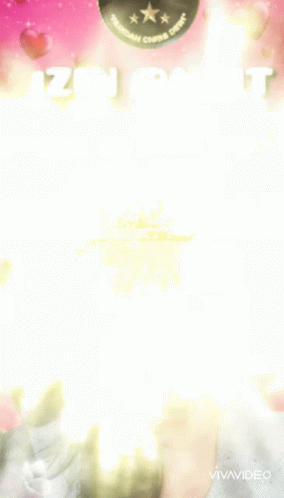 Woman Surrounded By Pink Background Saying Tgd Terbaik GIF
