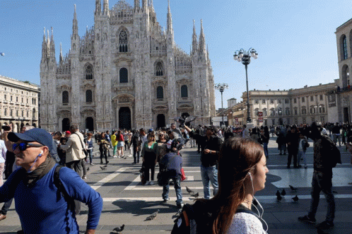 Woman Taking Photo With Sony Camera GIF