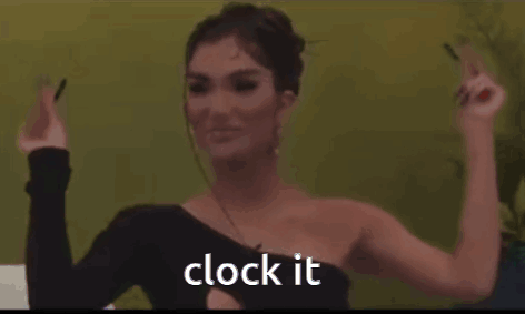 Woman Taking Selfie Clock It