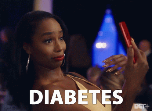 Woman Taking Selfie With Text Diabetes