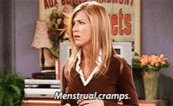 Woman Talking About Menstrual Cramps
