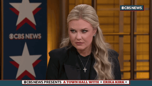 Woman Talking About Town Hall GIF