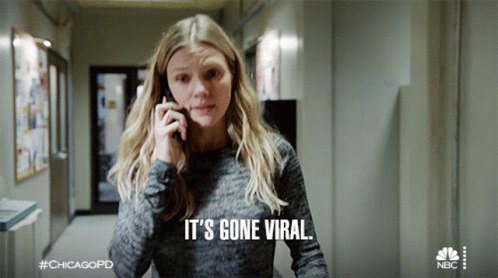 Woman Talking On Cell Phone Says It's Gone Viral GIF