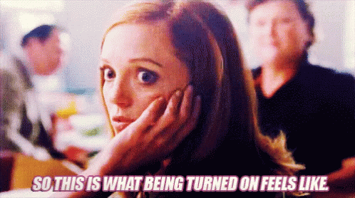 Woman Talking On Cell Phone So This Is What Being Turned On Feels Like GIF