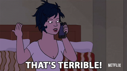 Woman Talking On Cell Phone That's Terrible Netflix GIF