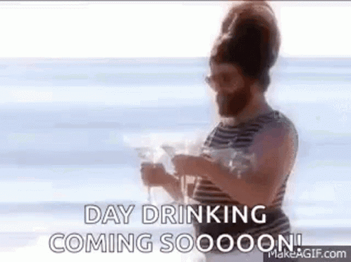 Woman Talking On Cell Phone Would You Put Day Drinking Under GIF