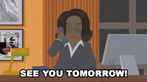 Woman Talking On Phone See You Tomorrow GIF