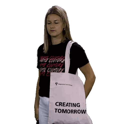 Woman Talking on Phone with Creating Tomorrow Tote