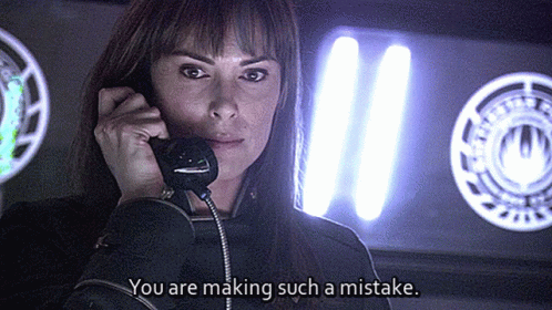 Woman Talking on Phone You Are Making Such a Mistake