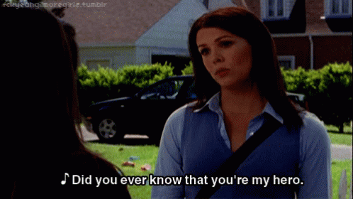 Woman Talking To Another Woman Did You Ever Know That You're My Hero GIF