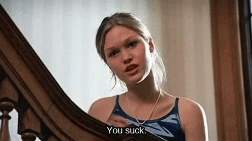 Woman Talking to Herself in Mirror