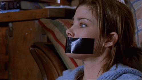 Woman Taped to Couch Mouth Duct-Taped