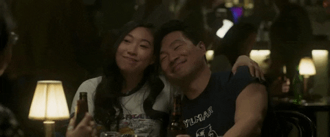 Woman Tapping Shang Chi GIF