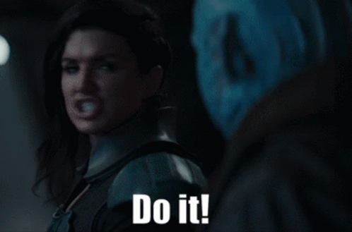 Woman Telling Man Do It
