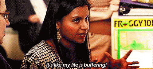 Woman Telling Man It's Like My Life Is Buffering