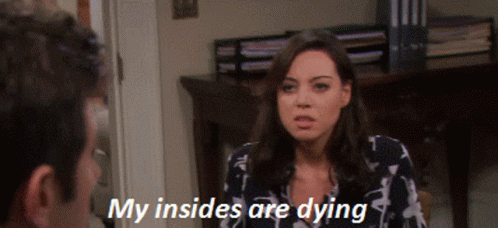 Woman Telling Man My Insides Are Dying