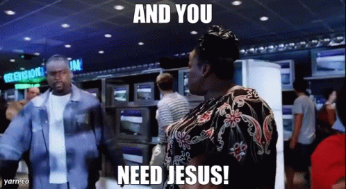 Woman Tells Man And You Need Jesus