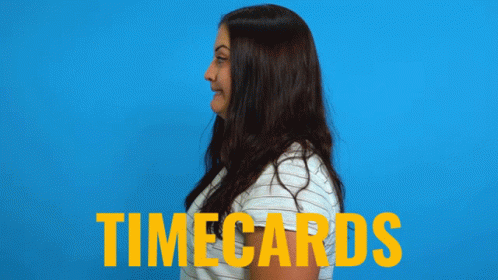 Woman Terrified With Timesheet Meme GIF