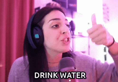 Woman Thumbs Down Drink Water Meme GIF