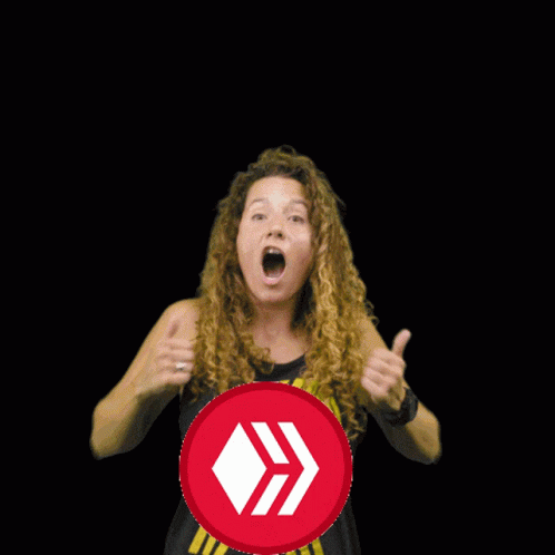 Woman Thumbs Up In Front Of Awesome Neon Sign GIF