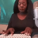 Woman Typing Doing Research GIF