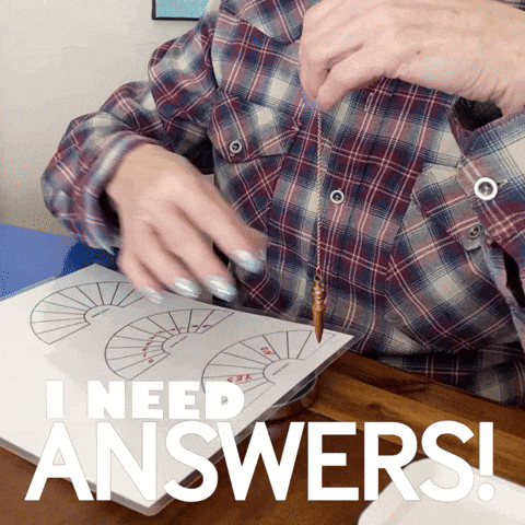 Woman Using A Crystal Pendulum GIF