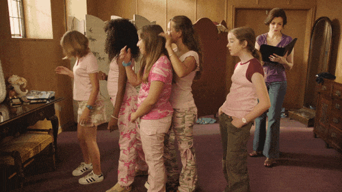 Woman Using Pink Thong Discovered By Friends GIF