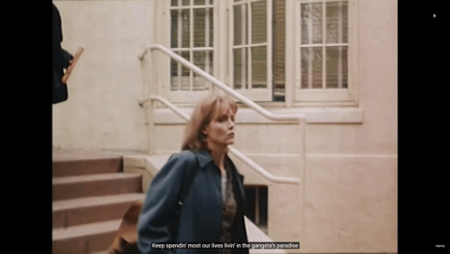 Woman Walking Down Stairs Keep Spending Most Our Lives