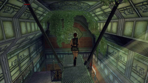 Woman Walking in Hallway With Number 1 on Ceiling