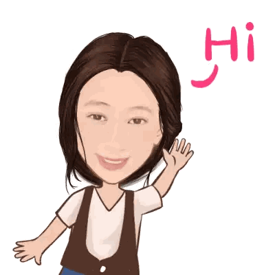 Woman Waving With Hi Text