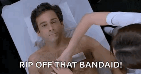 Woman Waxing Man's Chest GIF