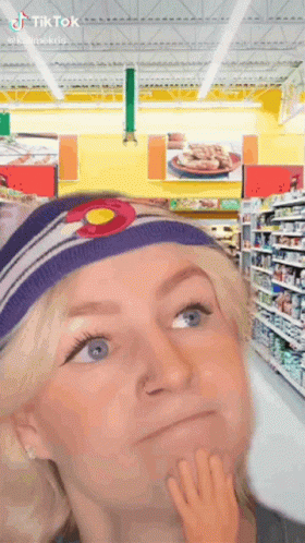 Woman Wearing Colorado Headband GIF