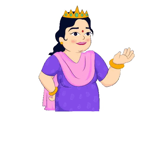 Woman Wearing Crown Maa Maa Hoti Hai
