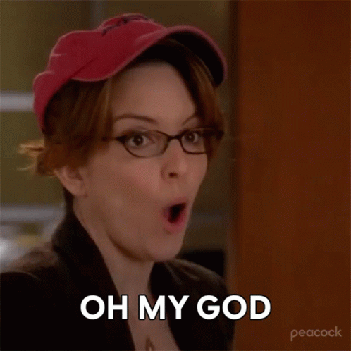Woman Wearing Glasses and Cap Saying Oh My God