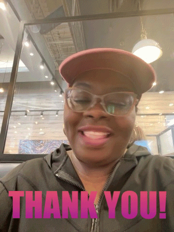 Woman Wearing Glasses And Hat Smiling Thank You GIF