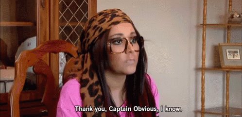 Woman Wearing Glasses and Leopard Scarf Saying Thank You Captain Obvious