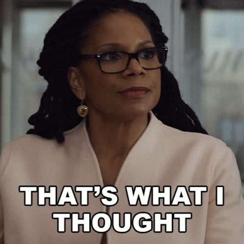 Woman Wearing Glasses and White Jacket Says That's What I Thought