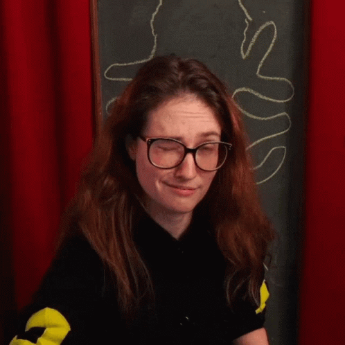 Woman Wearing Glasses Smiling GIF