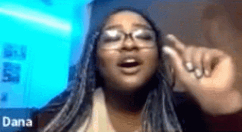 Woman Wearing Glasses Talking on Video Call
