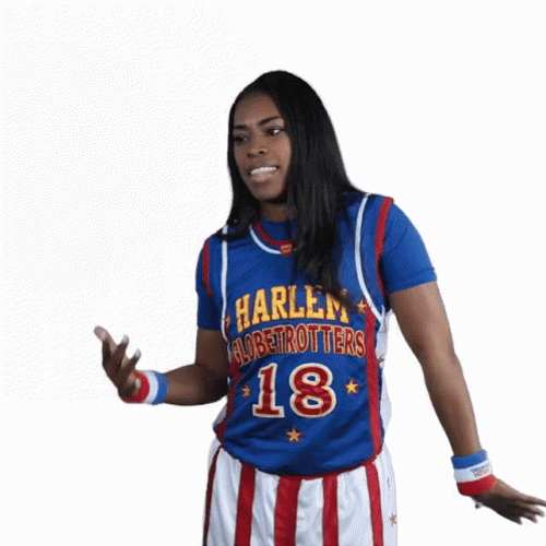 Woman Wearing Harlem Jersey Dancing Milly Rock Style GIF
