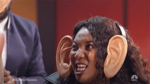 Woman Wearing Headband With Big Ears GIF