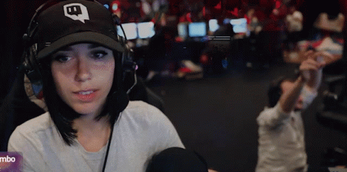 Woman Wearing Headphones And Hat Saying Mbo GIF