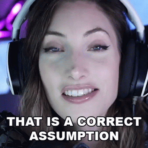 Woman Wearing Headphones Saying That Is A Correct Assumption GIF